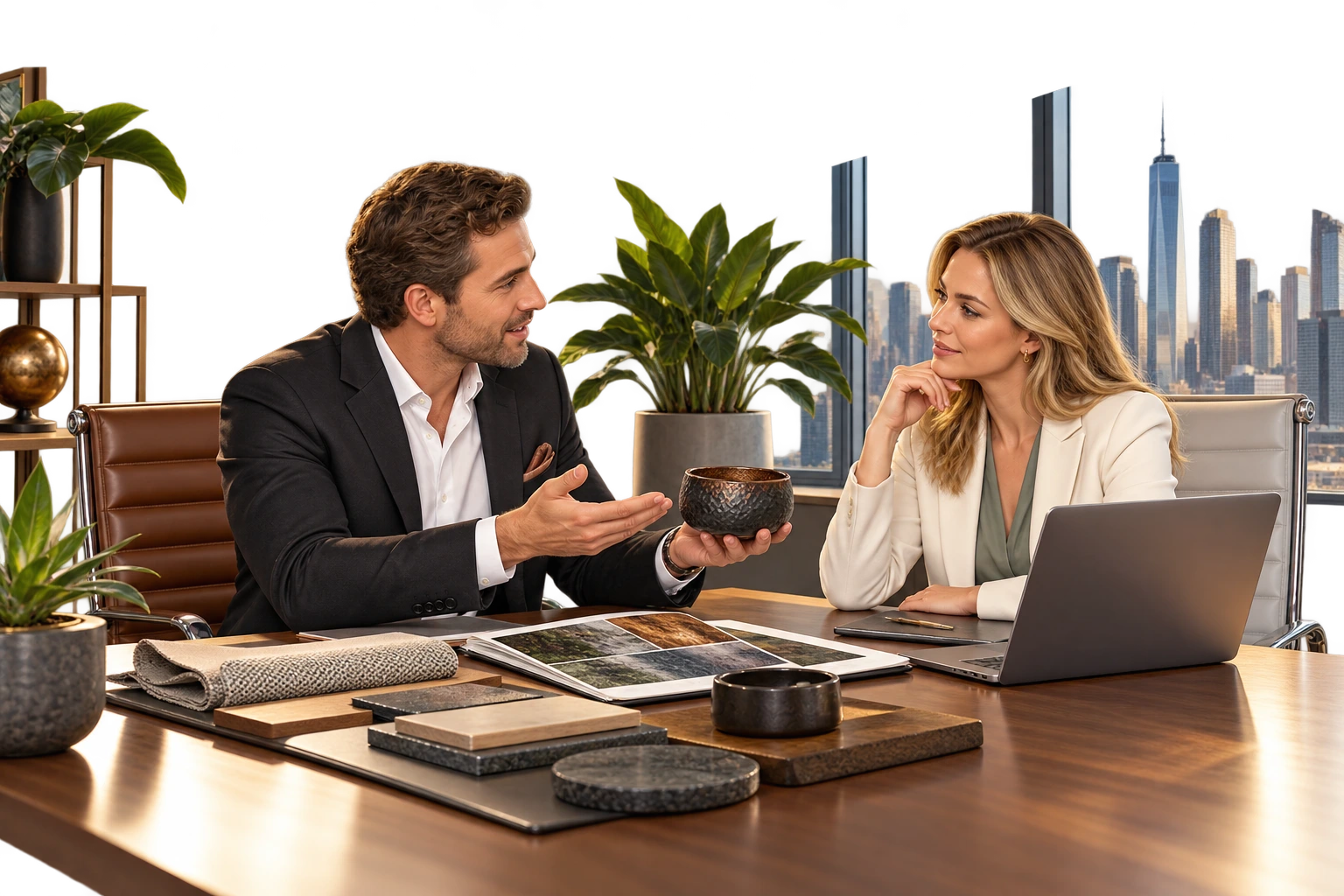Local U.S. Representation: illustrated business support scene.